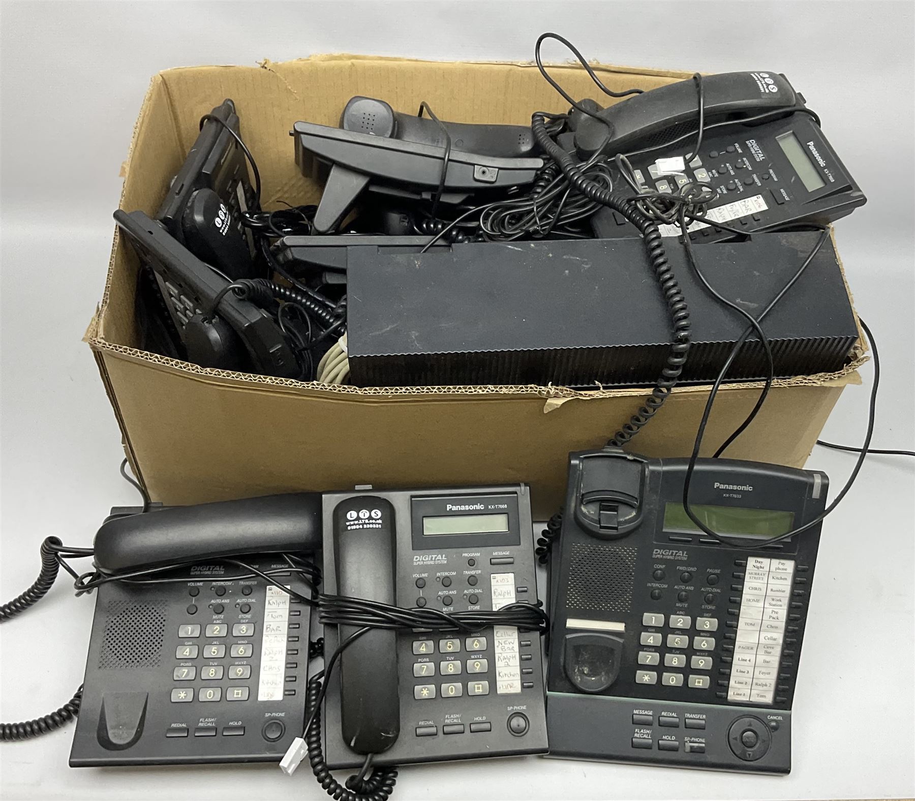 ISDN phone system comprising of Panasonic KX-TDA 30 Digital Telephone System with twelve Panasonic phones