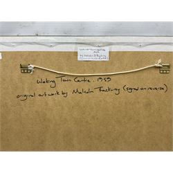 Malcolm David Thackwray (British 1943-2015): 'Woking Town Centre 1959', gouache, signed titled and dated verso 38cm x 56cm