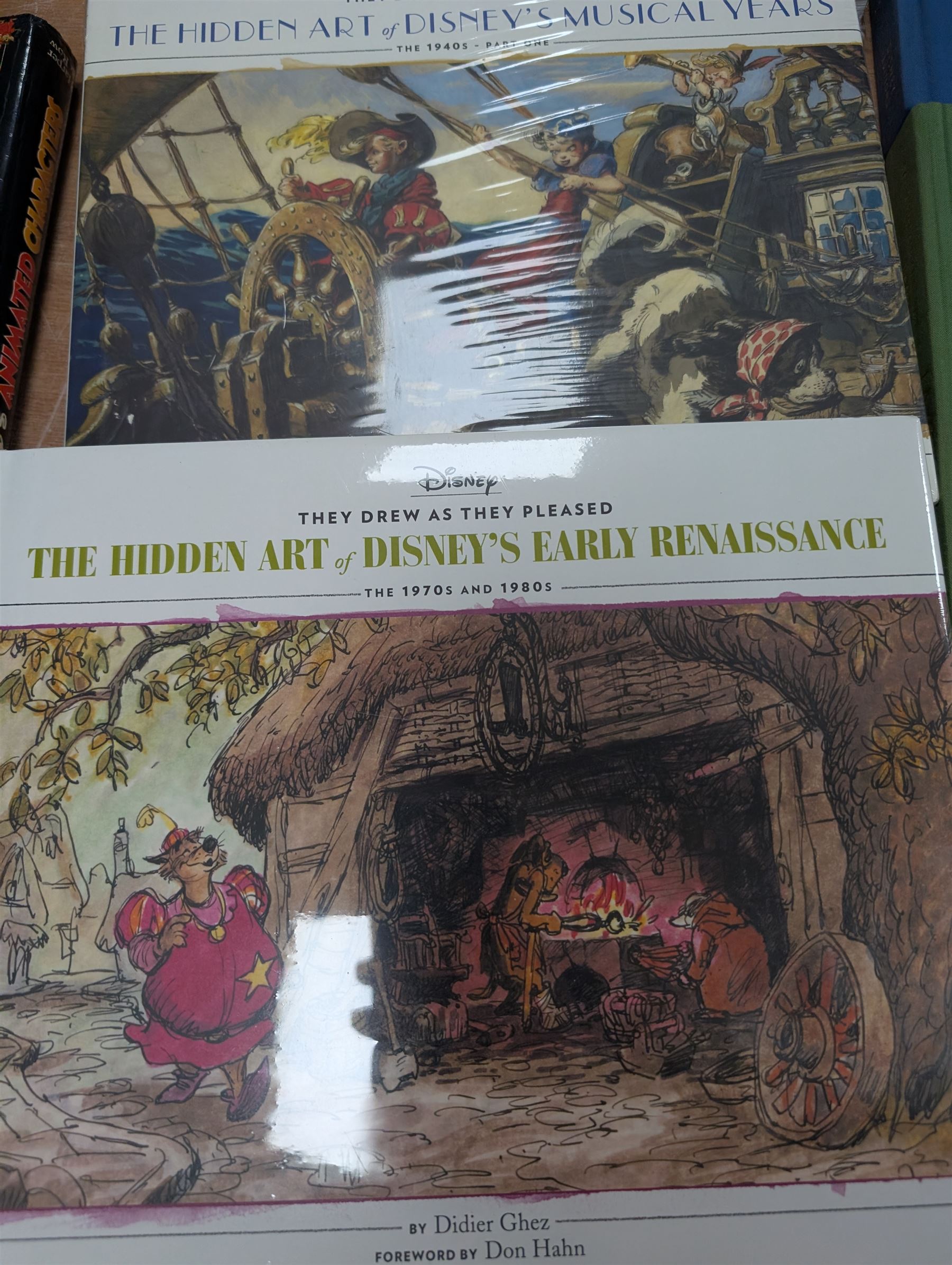 Ten Disney animation books, comprising six volumes of The Hidden Art of Disneys Golden Age - They Drew As They Pleased and four volumes from The Archive Series - Animation, Story, Layout and Design, some still sealed