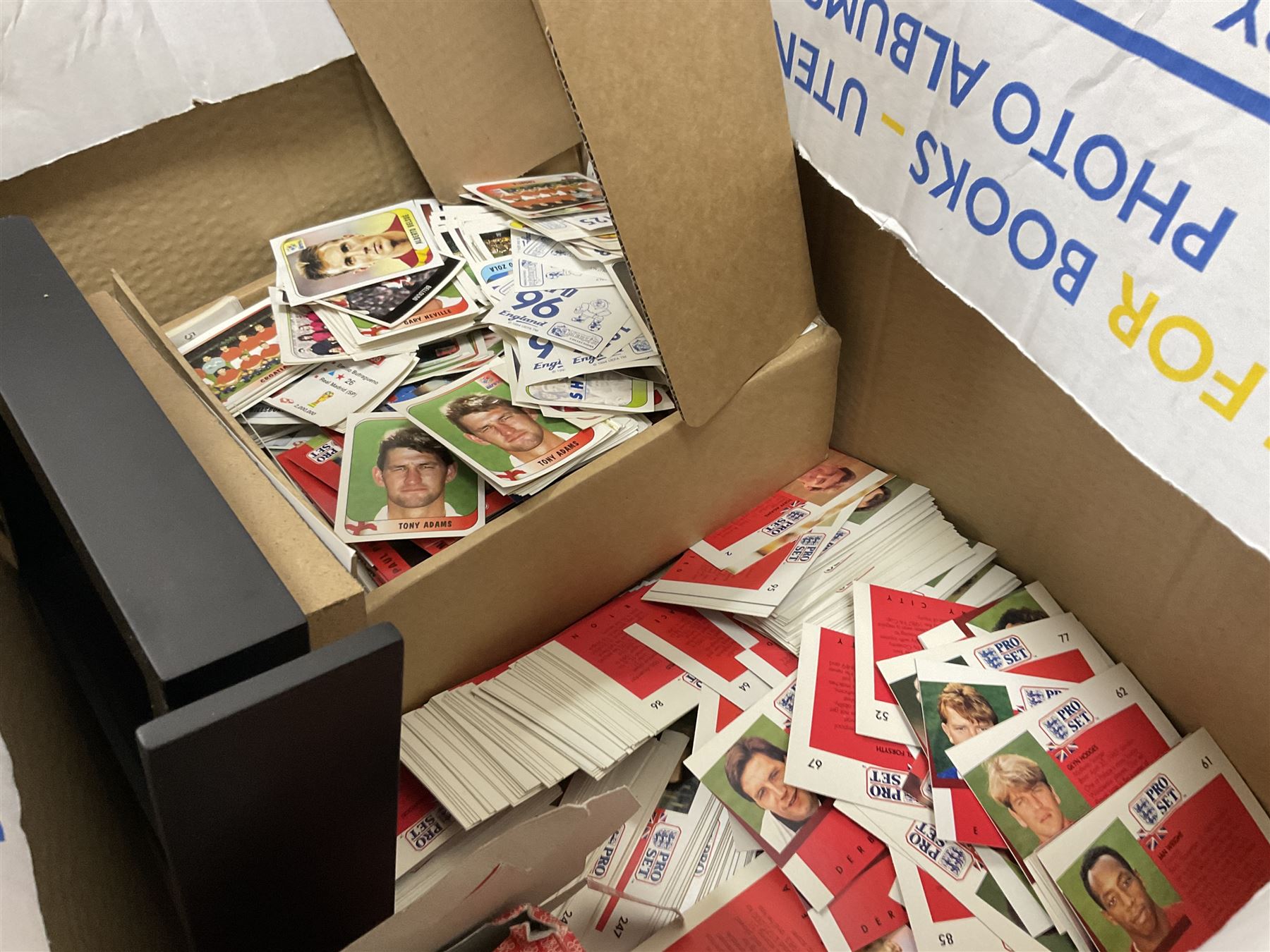 Football  - Quantity of 1990s Merlin trade stickers, 1990s Pro Set football cards and Orbis World Cup 90 stickers, together with a signed photograph of Gordon Strachan