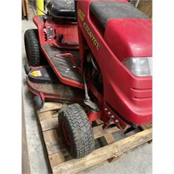 Countax K18 Twin ride on lawnmower 42” cut, with trailer and attachment 