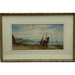 John Francis Branegan (British 1843-1909): 'Near Sunderland', watercolour signed and titled 23cm x 45cm; After Alan Stuttle (British 1939-): 'Scarborough', colour print signed in pencil 36cm x 54cm (2)