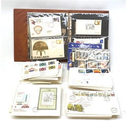 Great British first day covers including some with special postmarks, loose and in a 'Post Office First Day Covers' album