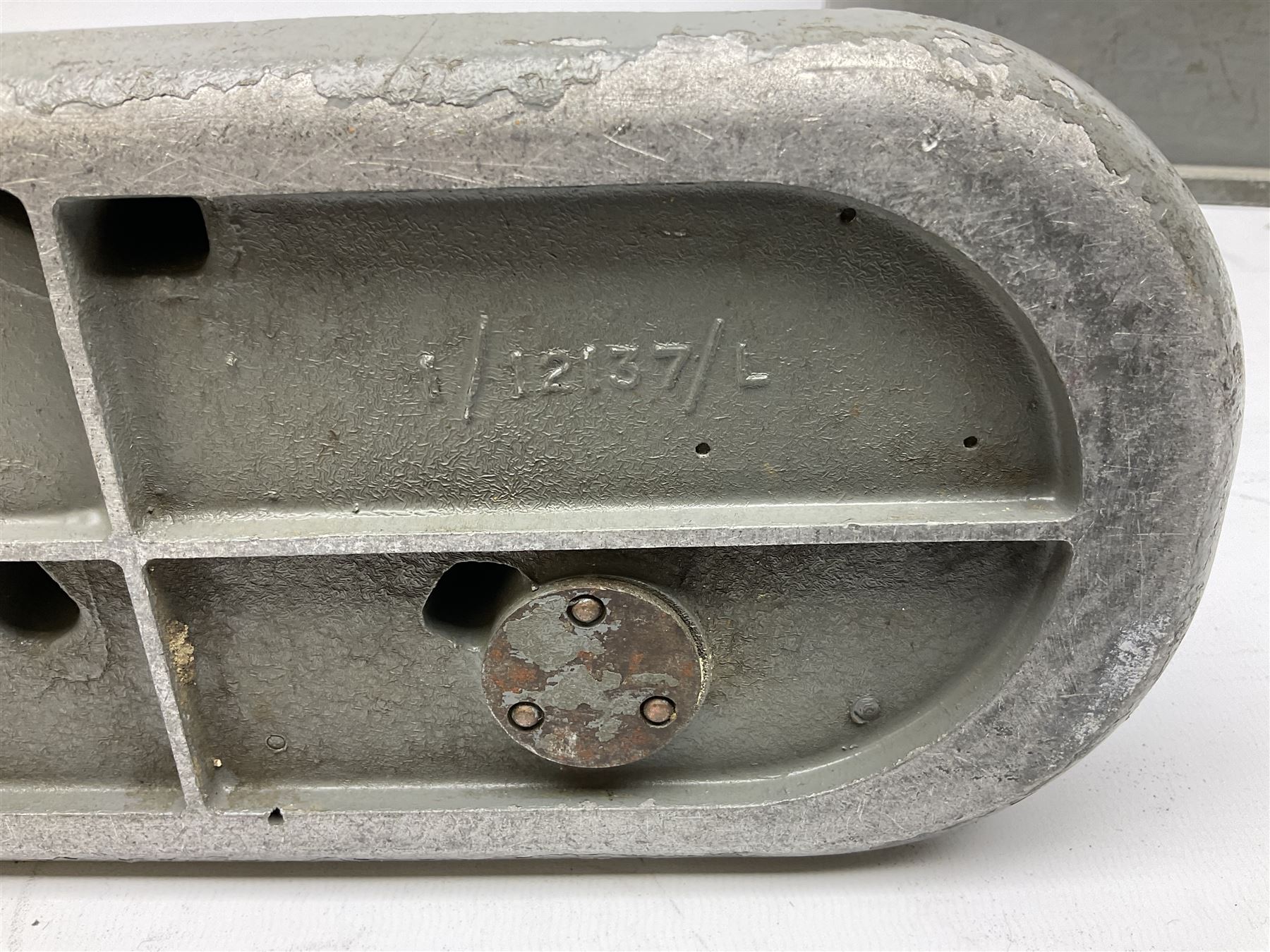 Cooke Troughton & Simms Ltd. York surveyor's level Pat.No. 242468 serial no. SO35312 with grey painted brass body L20cm; in grey metal case with domed lift-off lid; and Carl Zeiss Jena Optical Level NI 025, serial no.487011 with mustard japanned metal body in grey metal case with domed lift-off lid (2)