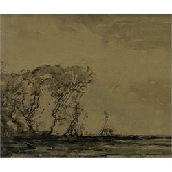 Kershaw Schofield (British 1872-1941): Winter Landscape, watercolour signed 21cm x 25cm