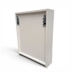 Roper Rhodes - bathroom cabinet with rectangular mirror a
and mounting brackets in a painted white finish