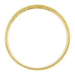 Edwardian 22ct gold ring by Samuel Hope, Birmingham 1909