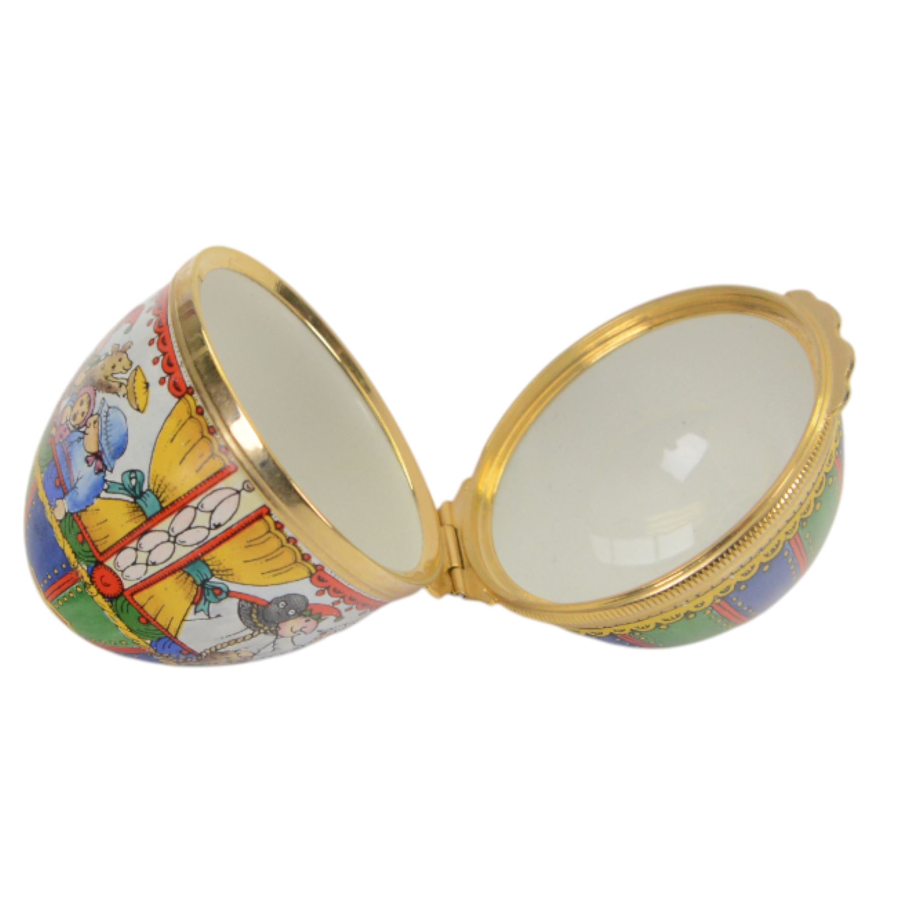 Halcyon Days enamel lidded potpourri basket | Wood, Metal & Other