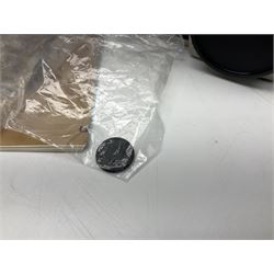 Nikon F3T camera body, in champagne/ titanium colourway, serial no. T8215031, with 'Nikon Nikkor 50mm 1:1.4' lens, Nikon MD4 motor drive, serial no. 156592 and Nikon MK-1 Firing range converter, all with original boxes 