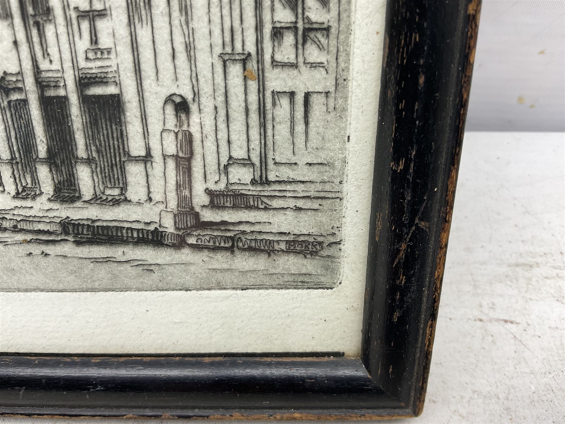 English School (Early 20th century): Watling Street - London, drypoint etching unsigned 20cm x 26cm