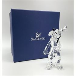 A Swarovski Crystal goofy h15cm, in original box 