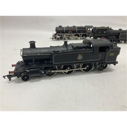 Airfix ‘00’ gauge - seven locomotives comprising Class 7P (Royal Scot) ‘Royal Scots Fusilier’ 4-6-0 no.6103 in LMS black with Mainline tender; two Class N2 0-6-2T no.69531 in BR black; Class 1282 2-4-0 no.20185 in LMS black; Class 61XX 2-6-2T no.6167 in BR black; Class 14XX 0-4-2T no.1466 in GWR green, all unboxed; Class 4F 0-6-0 no.4454 in LMS black, in original box (7)