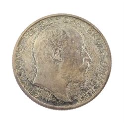 King Edward VII 1902 matt proof short coin set, comprising gold half sovereign and sovereign, silver maundy money set, sixpence, shilling, florin, halfcrown and crown, housed in the official dated case of issue