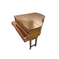 Pohlmann sapele mahogany cased baby grand piano, with duet stool