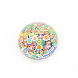 Five millefiori paperweights of domed form including a Strathearn example