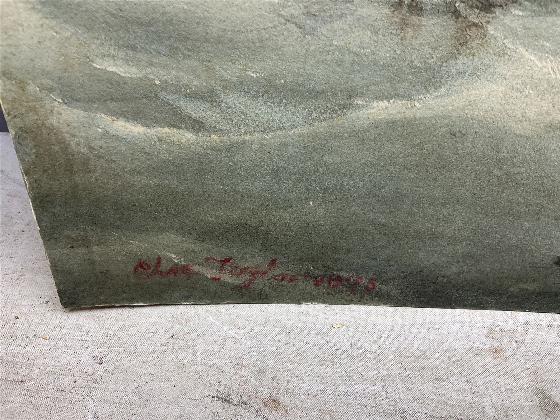 Charles Taylor Junior (British fl.1841-1883): Shipping Off the Coast, two watercolours signed, one indistinctly inscribed verso, max 37cm x 58cm (2) (one unframed)