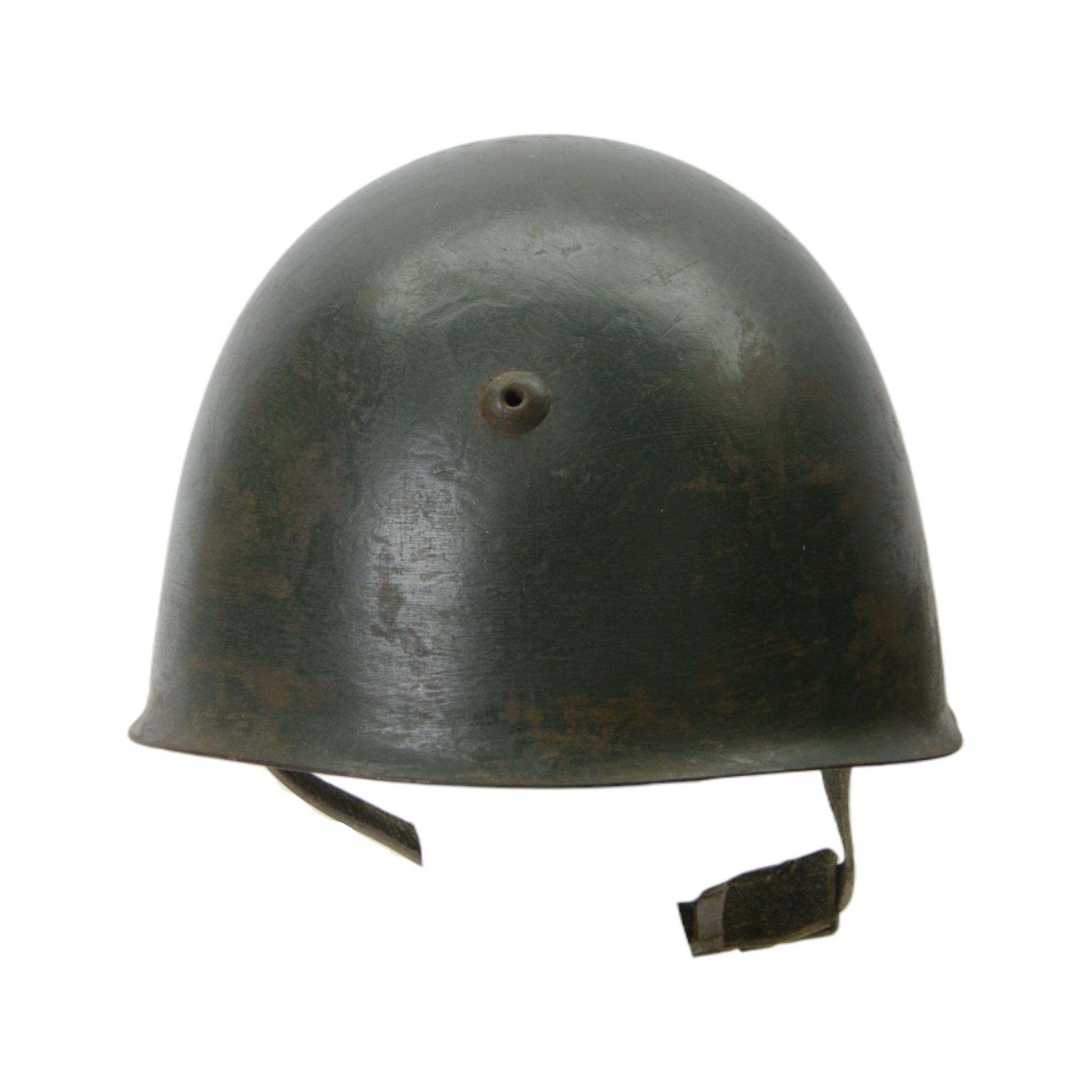 Italian G.N.R. (Guardia Nazionale Repubblicana) M33 helmet, circa 1943
The G.N.R were responsible for the internal security of the Italian State repubblic of Salo, after 1943 members of the security force consisted of ex carabinieri, fascist militaria men from the M.V.S.N and those who served in the P.A.I Italian African Police. 
