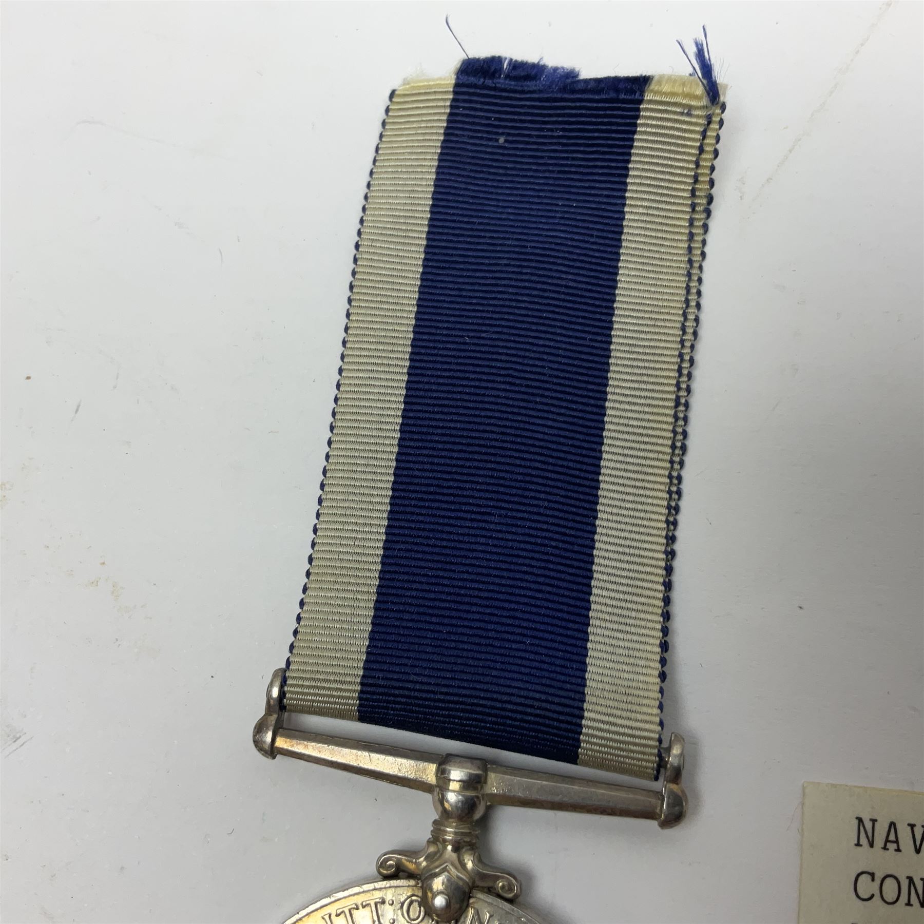 George V Naval Long Service and Good Conduct Medal awarded to K19570 J.L. Honeysett L. Sto. H.M.S. Royal Oak; and George V Territorial Force Efficiency Medal awarded to 312762 Ftr. S/Sjt. D. Newton R.G.A.; both with ribbons (2)