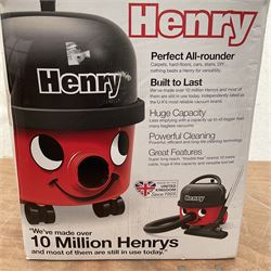 Numatic Henry vacuum cleaner boxed with accessories  - THIS LOT IS TO BE COLLECTED BY APPOINTMENT FROM DUGGLEBY STORAGE, GREAT HILL, EASTFIELD, SCARBOROUGH, YO11 3TX