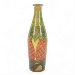 Dennis China Works vase, designed by Sally Tuffin, dated 2001, cylindrical form with taper...