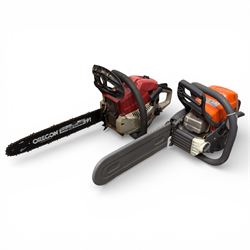 Oleo-Mac GS 350 C + Sanli CS 37-40 Chainsaws 
