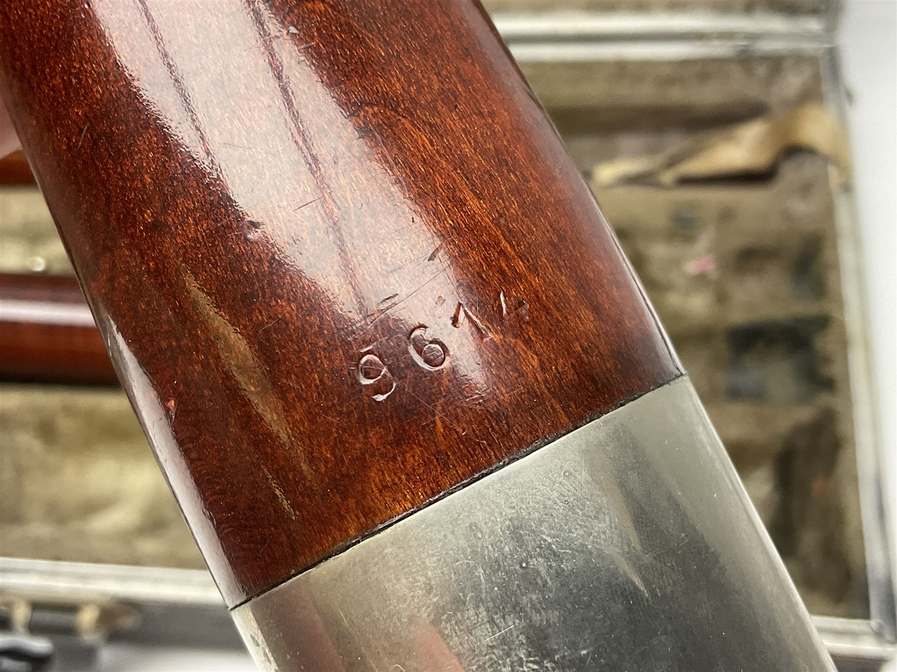 Schreiber & Sohne four-piece bassoon, serial no.9614; in fitted case with two crooks.