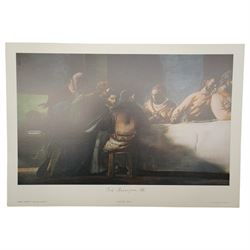 Pietro Annigoni OMRI (Italian 1910-1988): 'The Last Supper' and Preparatory Studies, set ten colour prints the first signed in pen, with original folder also signed 50cm x 35cm (10) (unframed)