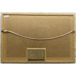 Thomas Miles Richardson Jnr. (British 1813-1890): 'Looking up Glen Strae - Loch Awe', watercolour signed and dated 1881, original title label verso 33cm x 64cm 
Provenance: private collection, purchased Christie's London 3rd September 2013 Lot 435 