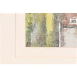 Andrew Warnes (East Riding 20th Century): 'Skidby Windmill' 'Burton Agnes Church' 'River Derwent' and another, set of four watercolours signed, mostly titled verso max 35cm x 25cm (4)