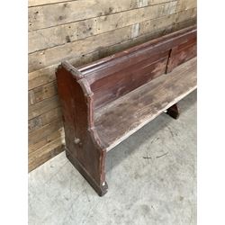 Early 20th century pine pew 