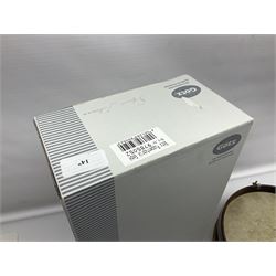 German Gotz articulated vinyl baby doll 'Claire' c1997 with original clothing, hat and labels; artist designed by Sylvia Natterer H35cm; boxed; and small child's wooden cased drum (2)