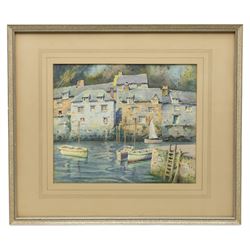 James Marshall Heseldin (British 1887-1969): Cornish Harbour, watercolour signed 21cm x 25cm