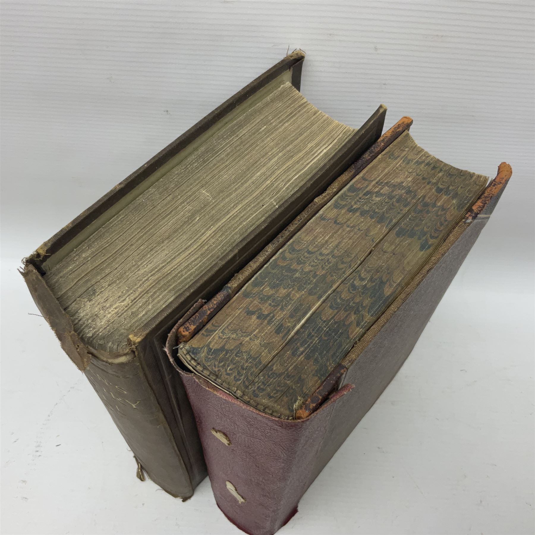 Sheahan, James Joseph, History of the Town & port of Kingston upon Hull, Second edition, John Green Beverley, 1866, folding frontis, map and engraved plates, together with another example of the same, (2)