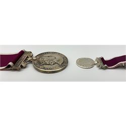 Queen Elizabeth II medal for Long Service and Good Conduct, awarded to '24312152 SGT J WILLOUGHBY RAMC', with unnamed miniature