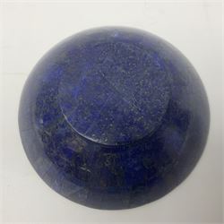 Lapis lazuli mosaic bowl, D15cm, H4cm