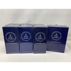 Five Royal Doulton figures, comprising Flower of Love HN3970, Emily HN3688, Southern Belle HN2229, Helen HN3886 and My Love HN2339, all with printed mark beneath, some with boxes, together with a Royal Doulton Figures reference book by D Eyles and R Dennis