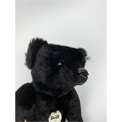 Steiff limited edition 'Mohair Teddy Bear 1907 replica' in black, No.2379/3000, H16