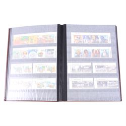 Queen Elizabeth II mint decimal stamps in one folder, face value of usable postage approximately 800 GBP