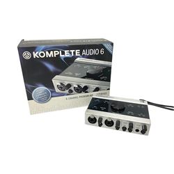 Native Instruments Komplete Audio 6, six channel audio interface, boxed with instructions and installation discs