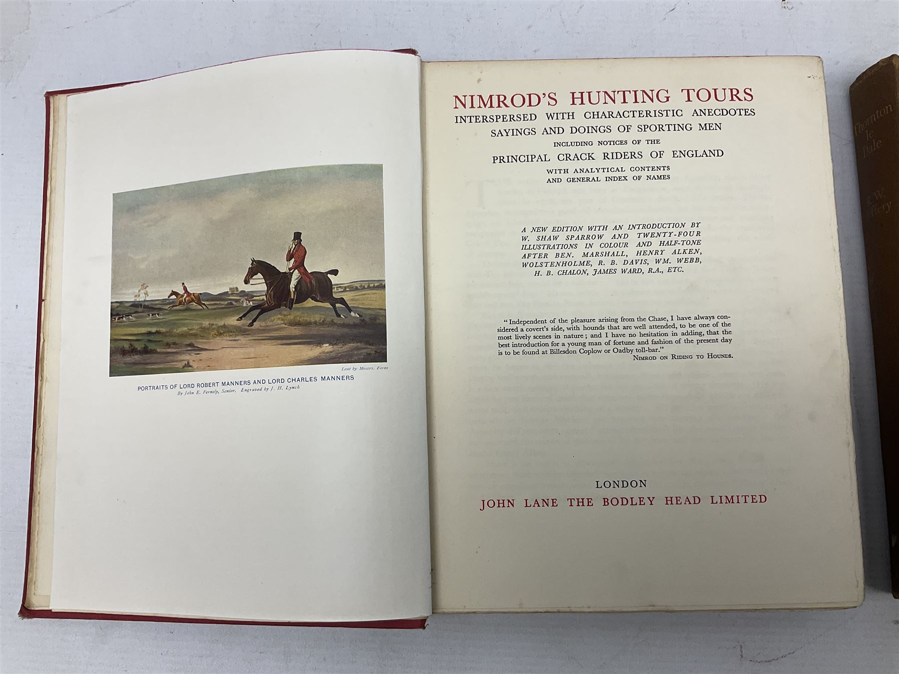 Collection of seven books comprising The Evolution of an English Town, Pickering & Yorkshire, pub J.M Dent & Co 1905,  Yorkshire, and Yorkshire Vales and Wolds all by Gordon Home, Thorton le Dale R.W. Jeffery 1931, A Ballade upon a Wedding Sir John Suckling, Nimrod's Hunting Tours and Ryedale and North Yorkshire Antiquities, George Frank, pub. Simpson York
