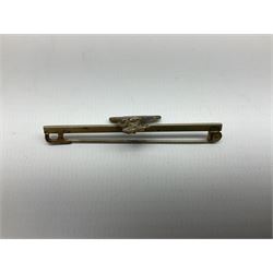 Royal West Kent regiment 9ct gold and enamel sweetheart brooch; The Queens Own regiment silver and enamel sweetheart brooch; and another sweetheart brooch for the Royal West Kent regiment (3)