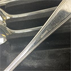 Canteen of stainless steel bead edge cutlery by Viners