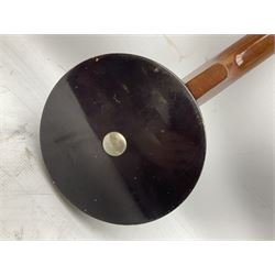 Early 20th century John Grey & Sons London eight-string banjo mandolin with 20cm (8