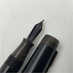 Five fountain pens, to include Stephens no 270, Curzon Typhoo, WHSmith The Wembley Pen and the Nectar, all with 14ct gold nibs  