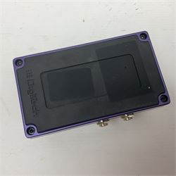 Three guitar pedals, to include Dunlop Crybaby Wah, Model GCB-95, Digitech Turbo Flange stereo flanger and a DOD Overdrive Preamp/250 