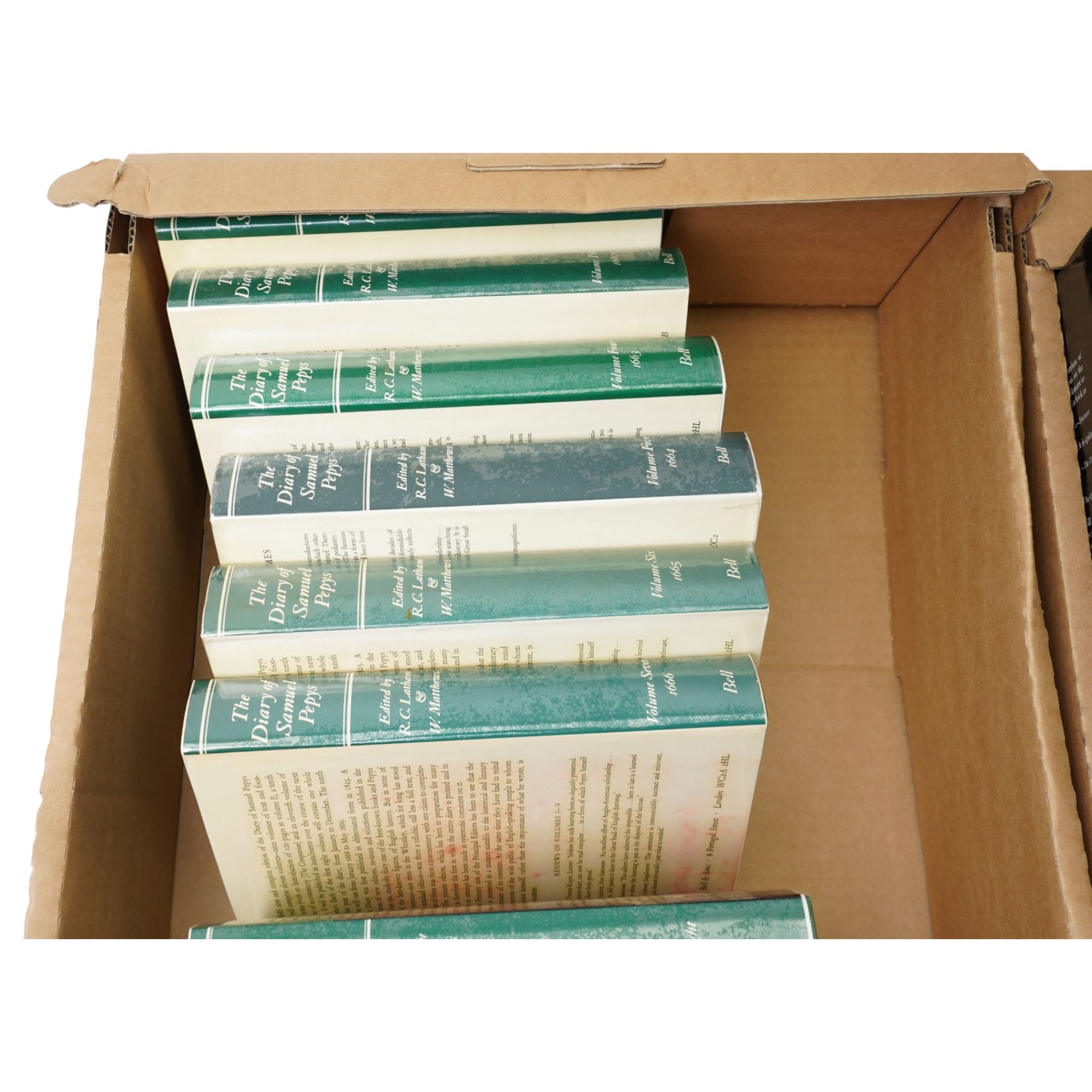 Latham, Robert and Matthews, William (Eds) - 'The diary of Samuel Pepys' eleven volumes, G Bell & Sons and other books on Pepys and his life and work by various authors including Arthur Bryanr, Robert Latham, Richard Ollard etc