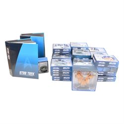 Thirty-two Eaglemoss 'Star Trek The Official Starship Collection' starships with accompany...