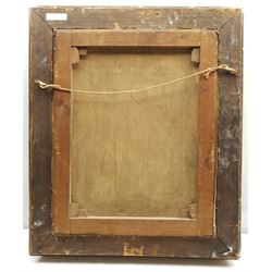 A Follini (Italian 19th century) after Vernet Giuseppe: Landscape (Paesaggio) copied from the original in the Galleria Pitti Firenze, oil on canvas, inscribed verso with artist's address 8 Piazza Santa Croce Firenze 50cm x 40cm