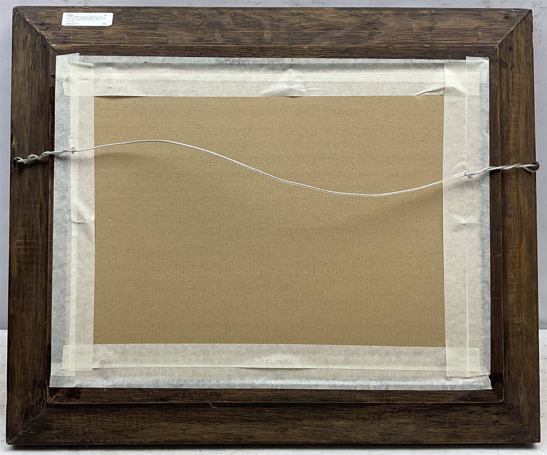 Frederic William Jackson (Staithes Group 1859-1918): Overlooking Ellerby Village North Yorkshire, watercolour heightened with bodycolour signed 33cm x 42cm