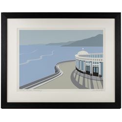 Ian Mitchell (British Contemporary): 'The Spa - Scarborough', limited edition digital lithograph signed titled and numbered 102/250 in pencil 29.5cm x 41.5cm